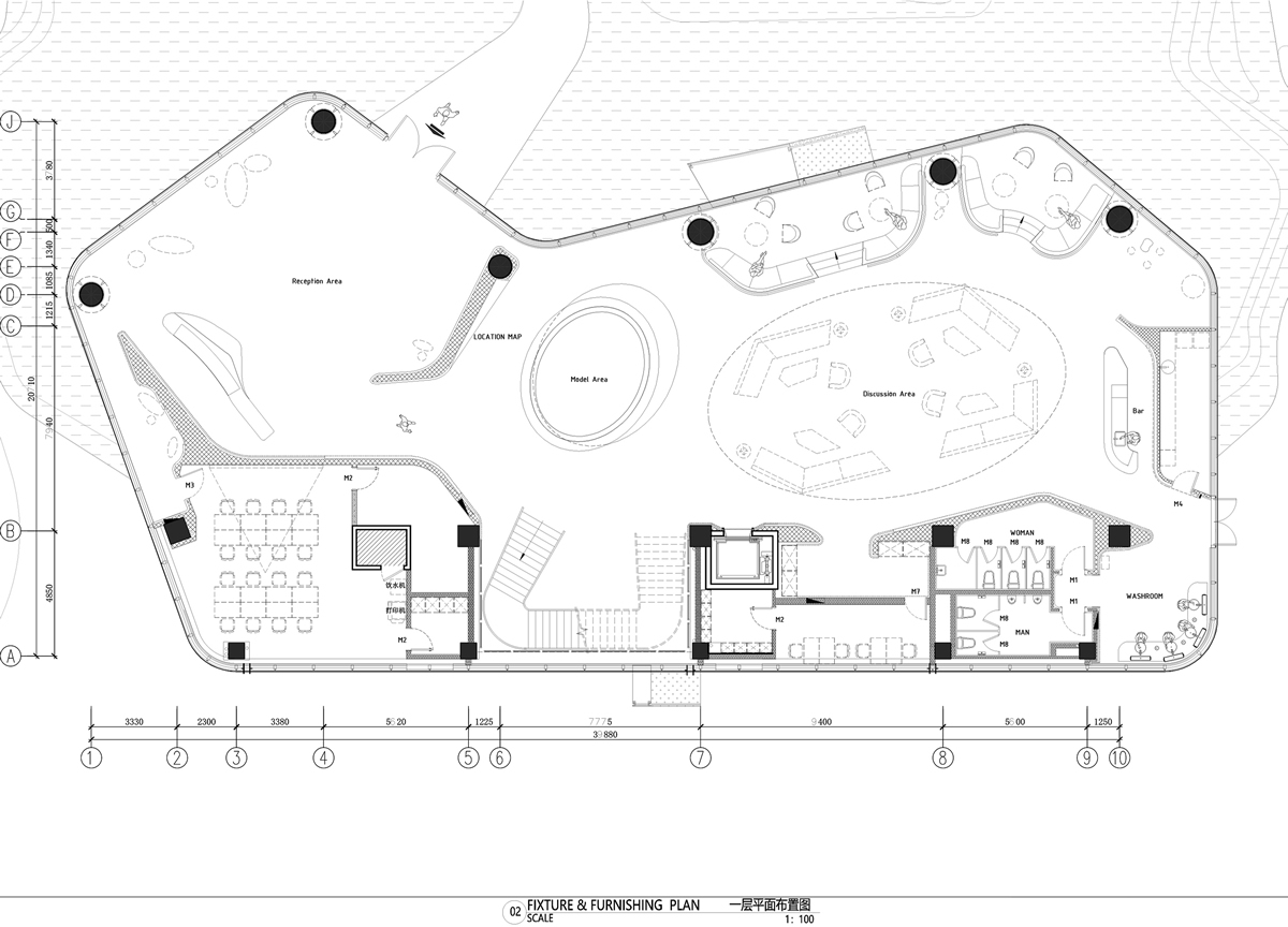 淮北·金街坊售樓部現(xiàn)代簡約裝飾裝修設(shè)計工程(圖1) 淮北·金街坊售樓部現(xiàn)代簡約裝飾裝修設(shè)計工程(圖1)